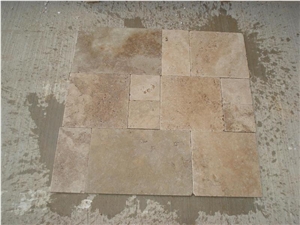 Mix Travertine Versailles Pattern