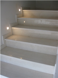 Jerusalem Beige Stairs, Beige Limestone Stairs