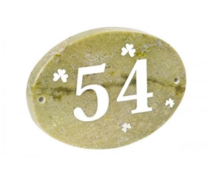 Personalized Wall Plaque, Connemara Green Marble Wall