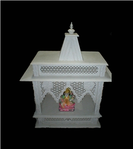 White Marble Home Temple, Makrana White Marble Home Decor