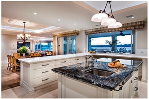 Mari Blue Granite Island Top, Countertop