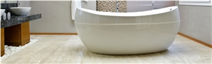 Diana Royal Marble Bath Floor, Bathroom Design Mod, Diana Royal Beige Marble Bathroom Design