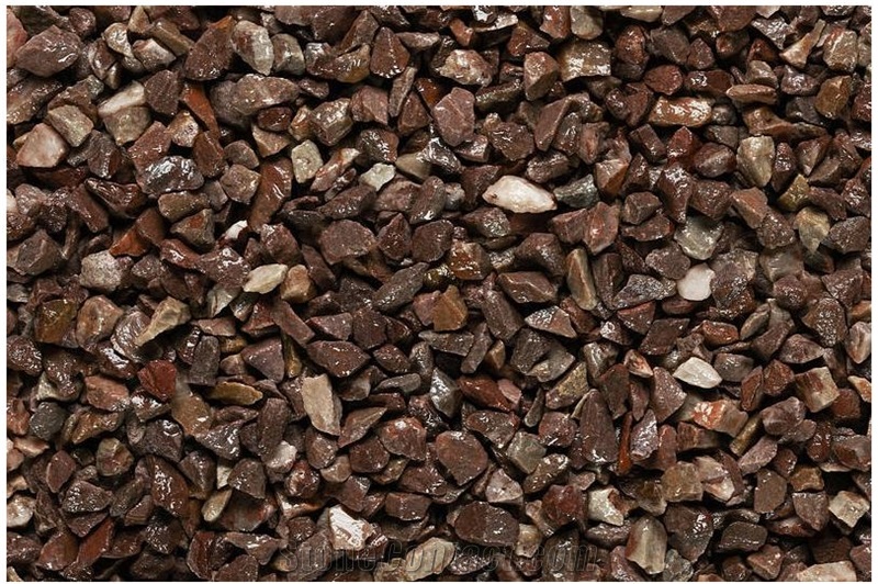 Red Quartzite Pebble for Terrazzo