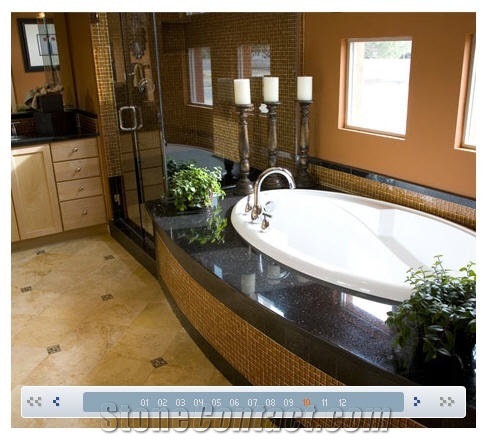 Galaxy Black Granite Bathroom Design