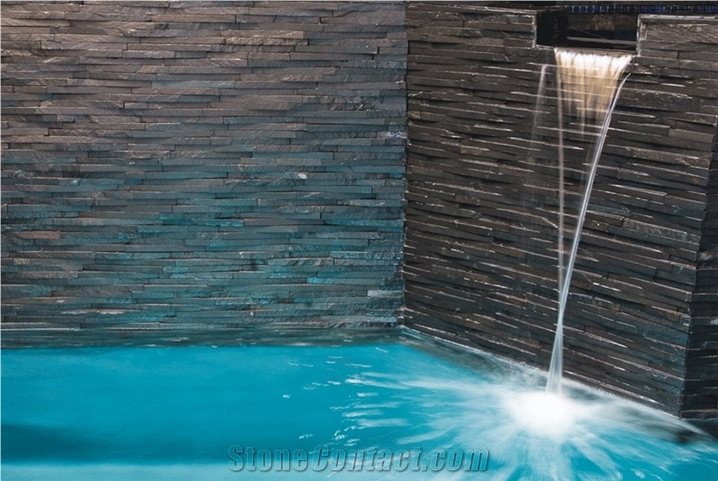 Cladding Rustic Copper Quartzite Field Tile, Copper Brown Quartzite Cultured Stone