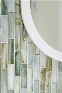 Tozen Ahou Silk Brick Glass Mosaic Tozen Ahou Silk Brick Glass Mosaic