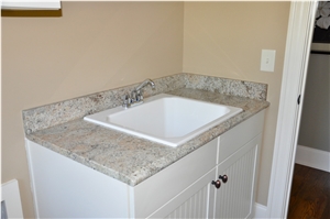 Ivory Chiffon Granite Vanity Top, Yellow Granite Vanity Top