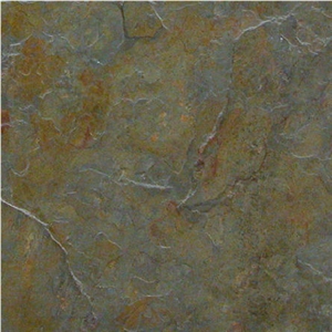 Kund Multicolor Slate Floor Tiles, India Green Slate