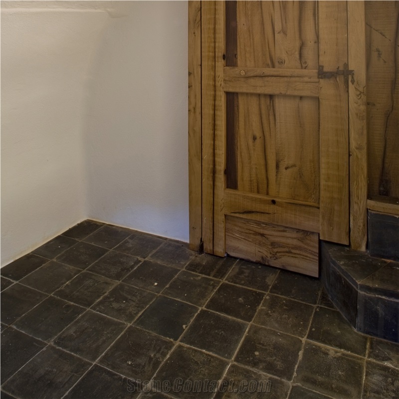 Noir De Mazy Antique Floor Tiles, Limestone