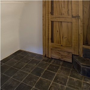 Noir De Mazy Antique Floor Tiles, Limestone Noir De Mazy Antique Floor Tiles, Limestone