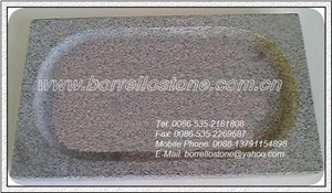 Global Sales Steak Cooking Stone, A Grey Granite Kitchen Accessories