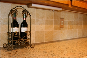 Ramon Gold Tumbled Backsplash Wall Tiles, Ramon Gold Limestone Tile