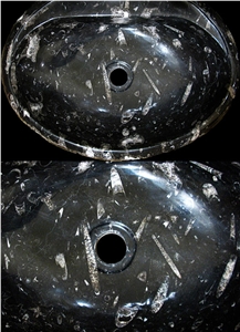 Fossil Black Limestone Sinks, Black Limestone Sinks