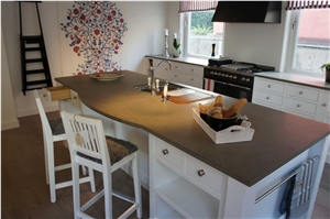 Oland Stone Jamtland Svart Kitchen Island Tops, Jamtl ,Svart Black Limestone Kitchen Island Tops