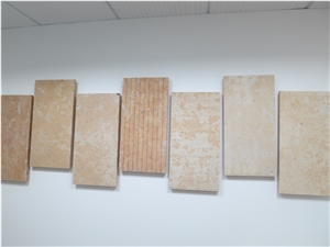 Gold Chinese Limestone Tiles, China Yellow Limestone Different Surface Sample Tiles-Good Price