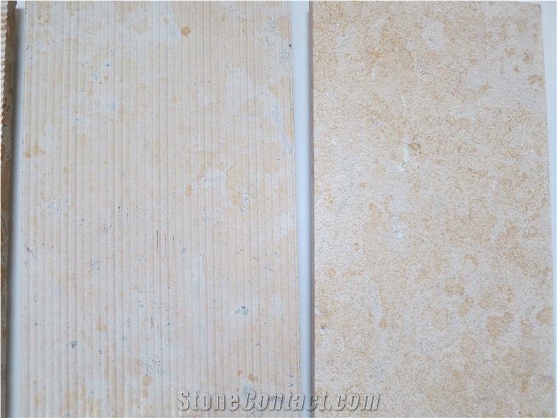 Gold Chinese Limestone Tiles, China Yellow Limestone Different Surface Sample Tiles-Good Price