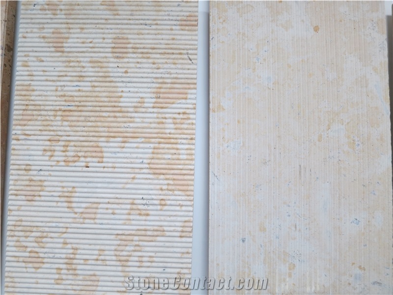 Gold Chinese Limestone Tiles, China Yellow Limestone Different Surface Sample Tiles-Good Price