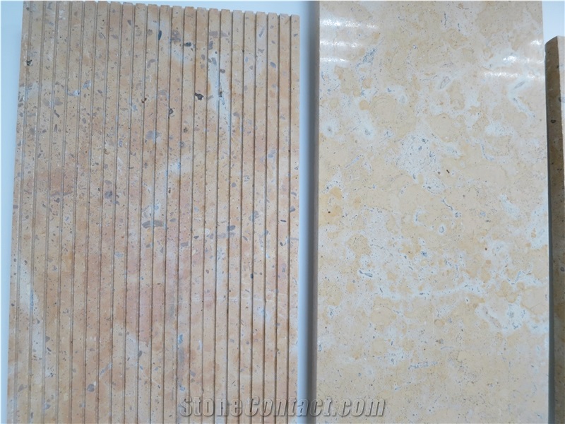 Gold Chinese Limestone Tiles, China Yellow Limestone Different Surface Sample Tiles-Good Price