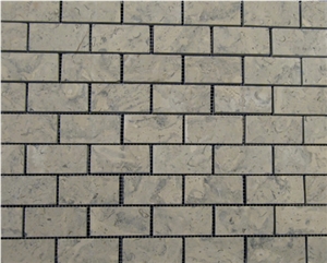 Deep Blue Limestone Mosaic, Deep Blue Grey Limestone Mosaic