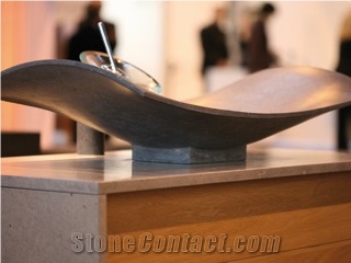Belgian Bluestone Wash Basin, Belgian Bluestone Grey Blue Stone Wash Basin