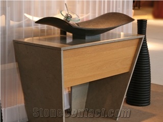 Belgian Bluestone Wash Basin, Belgian Bluestone Grey Blue Stone Wash Basin