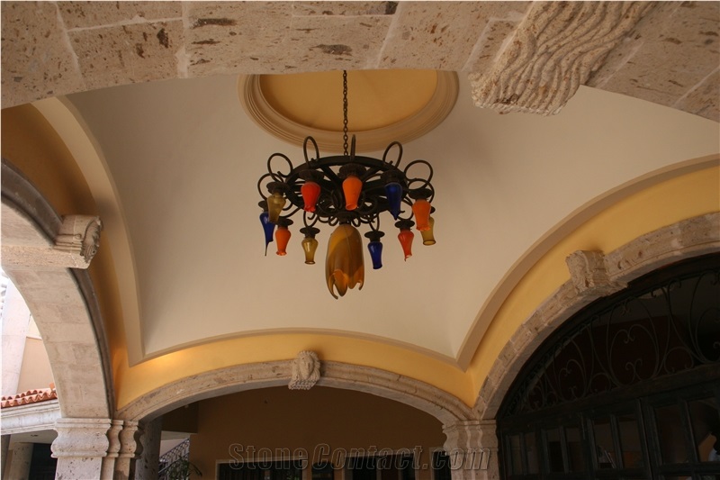 Pinon Arches, Imposts, Vaults, Pinon White Sandstone Imposts