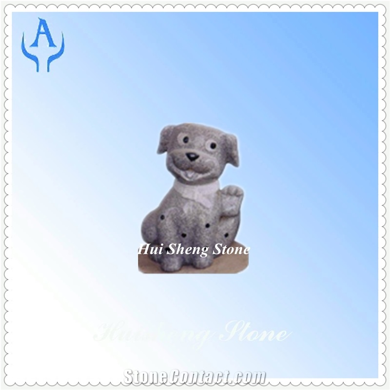 Granite Dog Sculpture