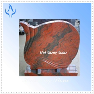 Granite Multicolor Headstone Monument