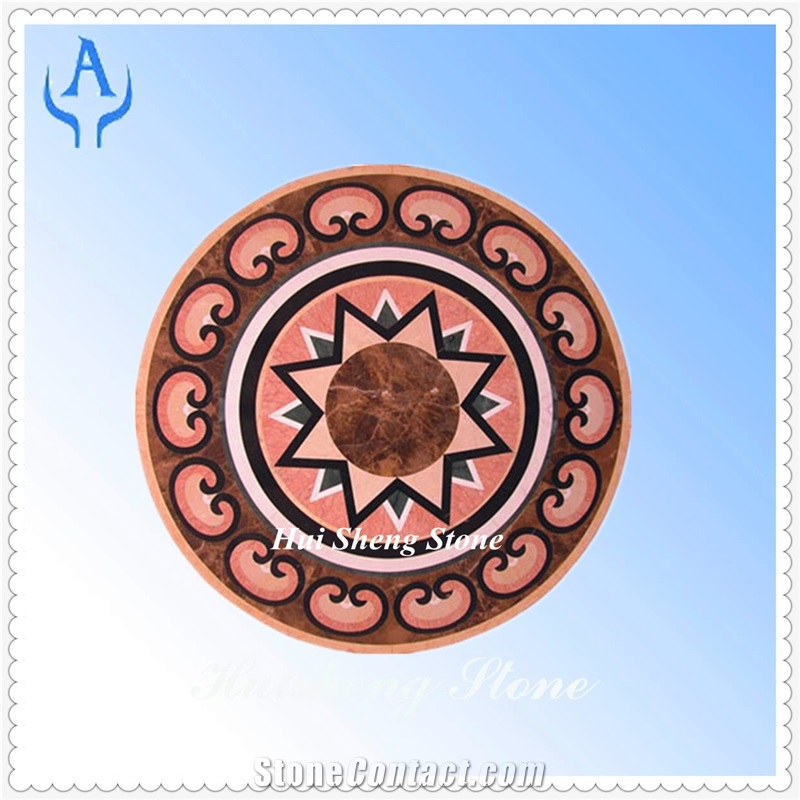 Marble Multicolor Mosiac Medallion