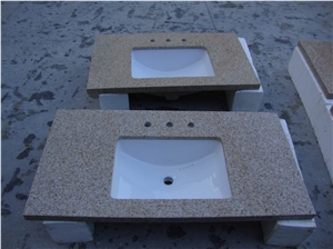 G682 Yellow Granite Bathroom Top