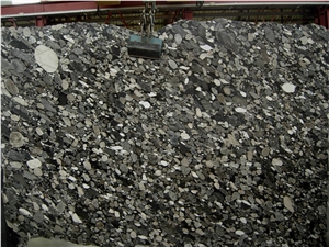 Black Marinace Granite Slabs, Brazil Black Granite