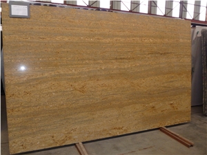 Kashmir Gold Granite Slabs, India Yellow Granite