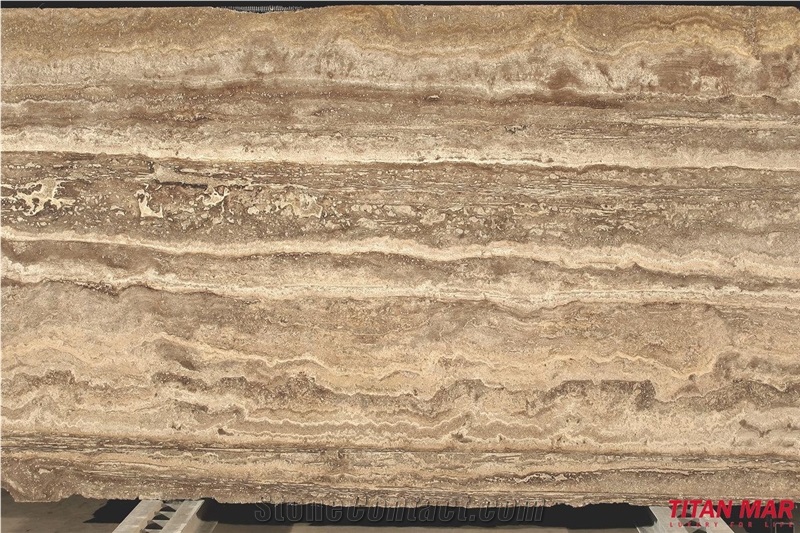 Afyon Grey Travertine Slabs, Turkey Grey Travertine