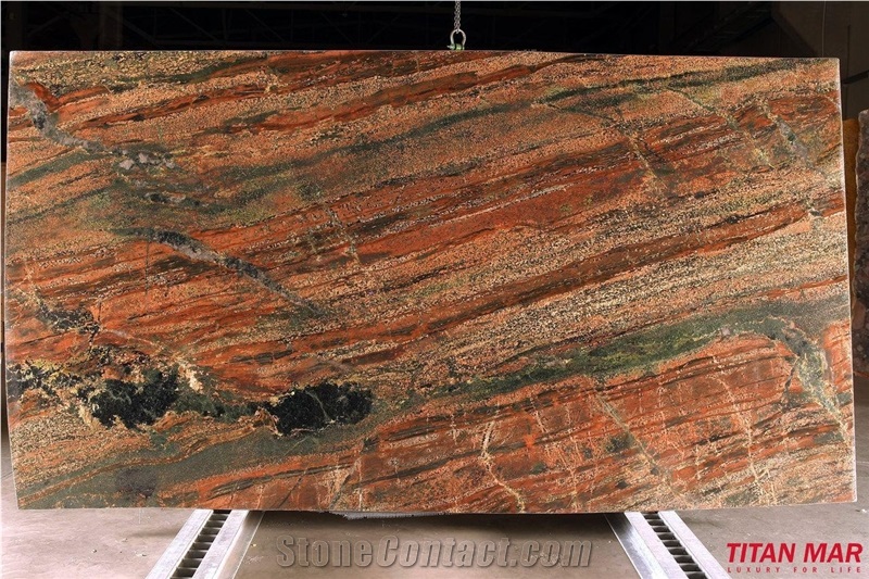Verde Fuoco Granite Slabs & Tiles