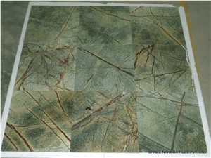 Rainforest Green Marble Slabs