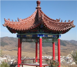 Chinese Style Gazebo Roof Antique Glazed Tiles