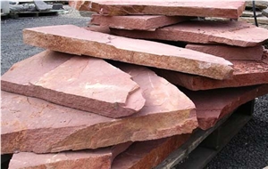 Scorza Irregolare Rossa, Red Quartzite Flagstone