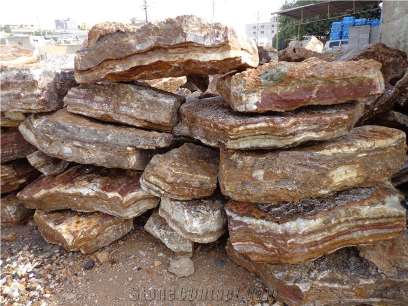 Red Skin Onyx Boulders, Red Onyx Block