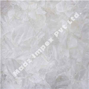Crystal Snow Quartz Gem Stone Slab