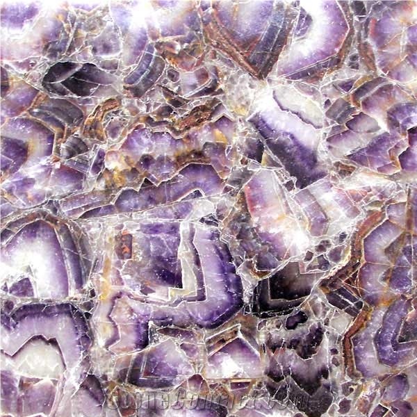 Pearl Agate Gem Stone Slab