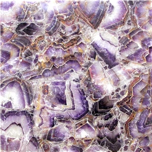 Pearl Agate Gem Stone Slab