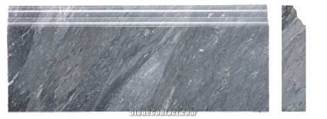 Mouldings in Bardiglio Imperiale, Bardiglio Imperiale Grey Marble Mouldings