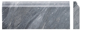 Mouldings in Bardiglio Imperiale, Bardiglio Imperiale Grey Marble Mouldings