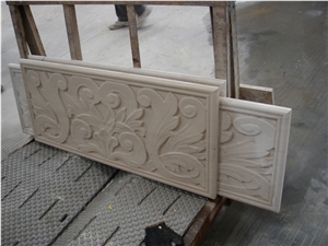 Water Jet Limestone Wall Panel, Moca Cream Beige Limestone Wall Panel