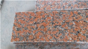 G562 Maple Red Granite Stairs