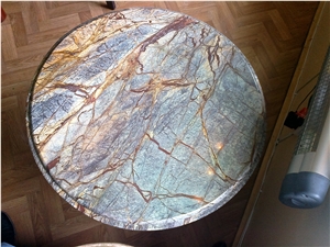Rain Forest Green Table Top, Rain Forest Green Marble Table Tops Rain Forest Green Table Top, Rain Forest Green Marble Table Tops