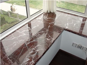Rosso Levanto Marble Window Sill, Rosso Levanto Red Marble Window Sill