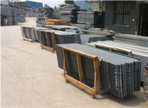 G654 Dark Black Granite Slab, China Grey Granite