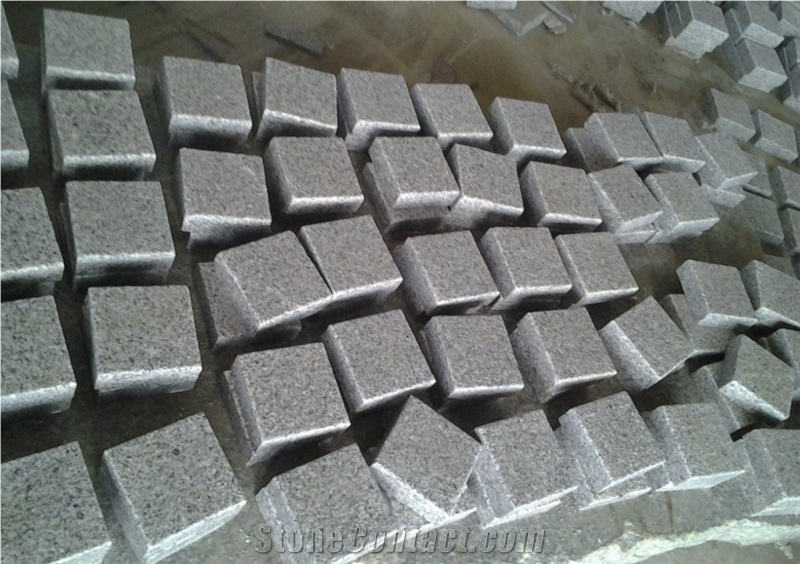 Grey Granite G603 for Landscaping Cobble, Pavers, Cube Stone, Tiles Slabs