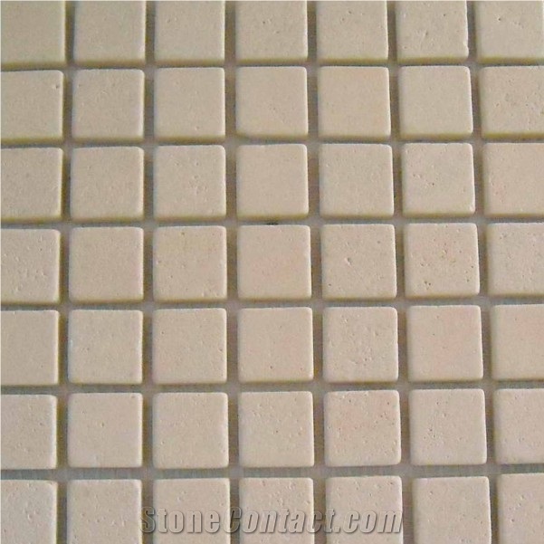 Botticino Beige Mosaic, Botticino Classico Beige Marble Mosaic